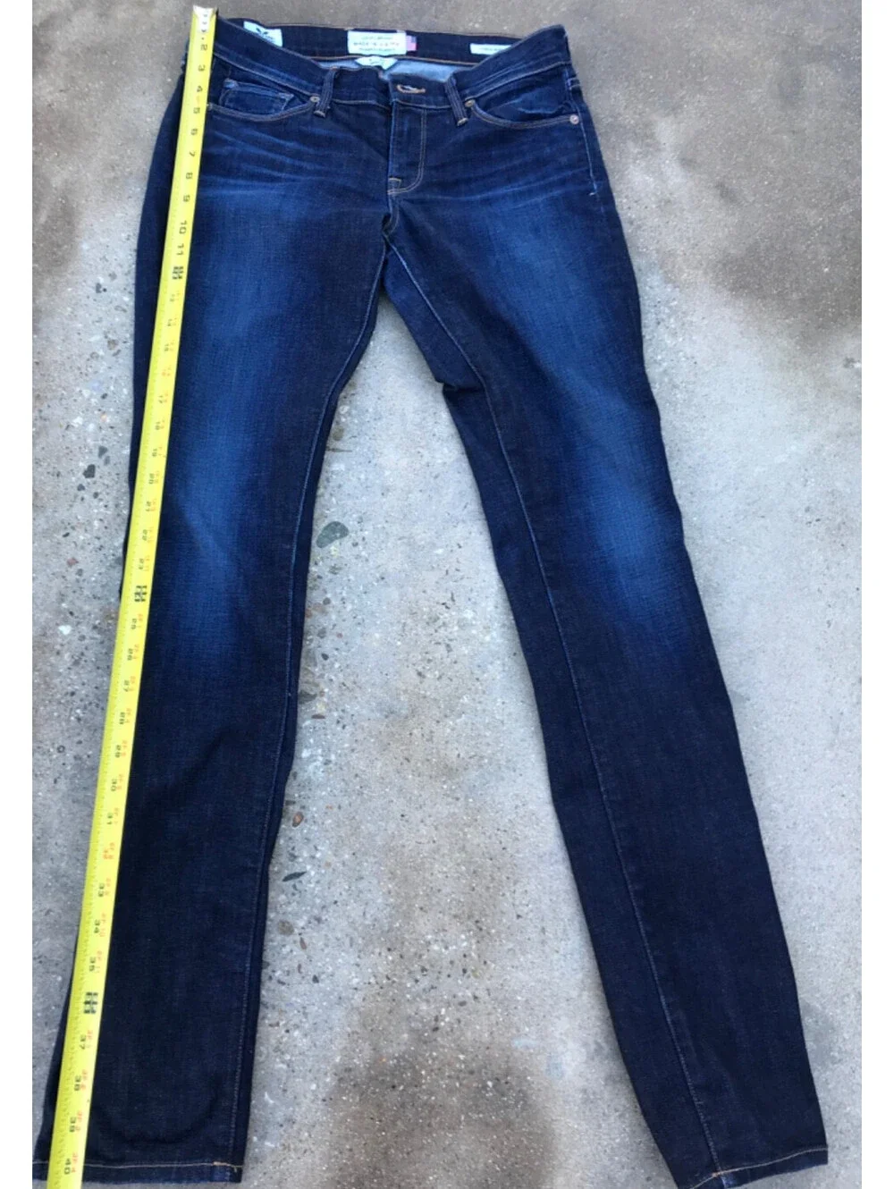 Lucky Brand White Oak Cone Denim Lolita Skinny Jeans 4/27 Made USA fit 28Wx32L